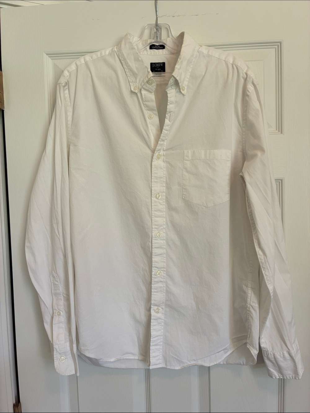 J. Crew White Button-Down Oxford Shirt - Men
